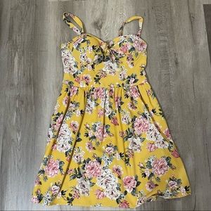 Xhilaration Floral sleeveless sundress Medium